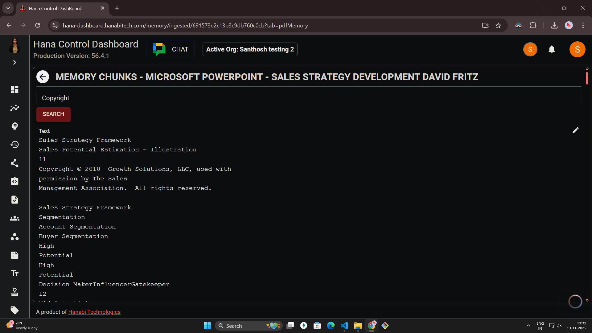 Pdf memory in Hana dashboard