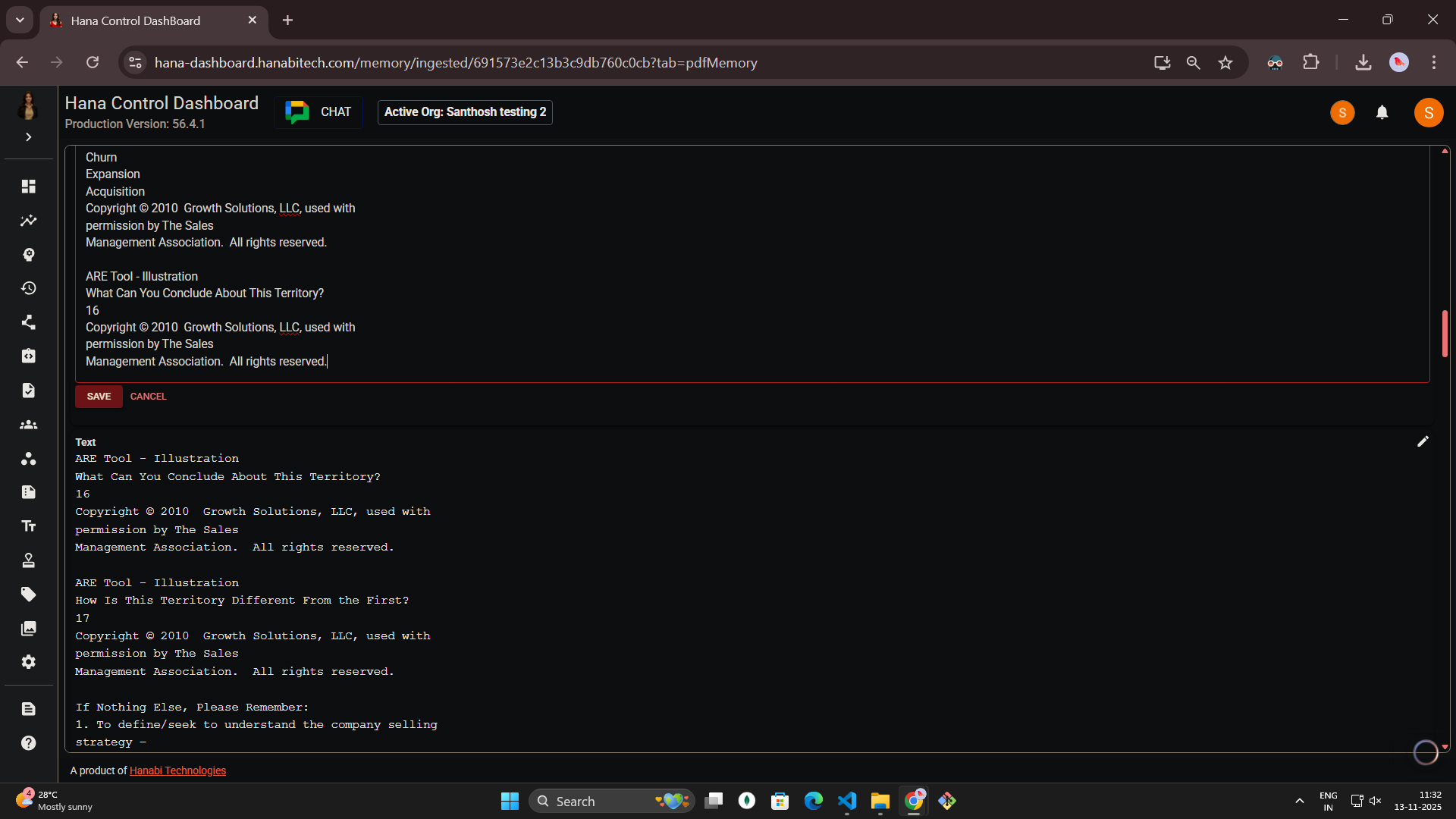 Pdf memory in Hana dashboard