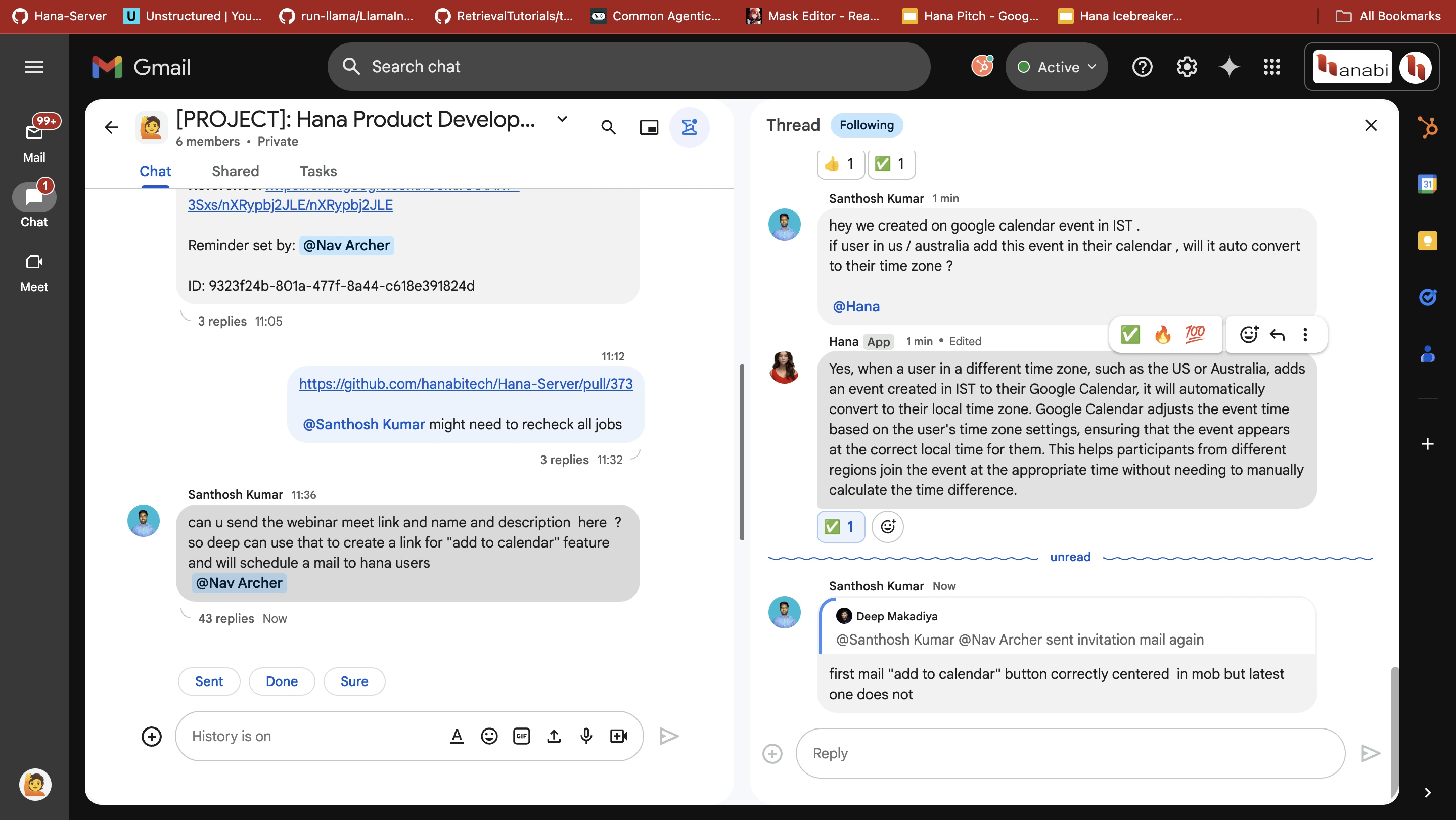 Google chat space clarify quick doubts