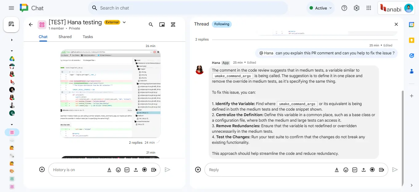 Image intelligence impact by applying hana response